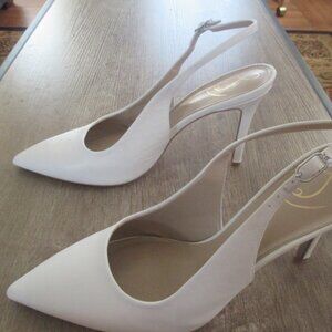 Sam Edelman size 11 white slingbacks